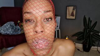 Fishnet face mask joi