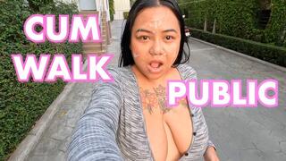 CumWalk in Public Blowjob Cum On My Face MOV