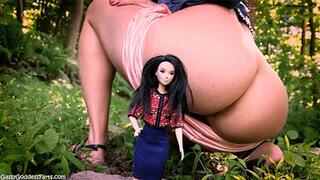 NO Screams or Voice Edits Version - Ass & Farts Slave Torment For My Shrunken Bitch Co-Worker Katie, The Saga Continues, Pt 2 - MOV 1920x1080p