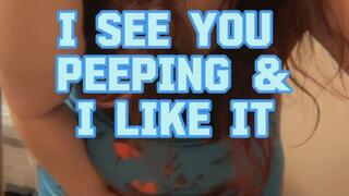 Peeping on Farting BBW - BUBBLY AND GULPY FARTS