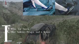 What the Stuck: Blue Stiletto Pumps and a Volvo (mp4 1080p)