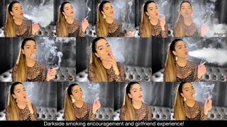 Your smoker girlfriend wants you to become addicted to cigarettes! Darkside smoking encouragement