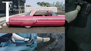 An Eventful Test Drive in Pantyhose and Stiletto Pumps (mp4 1080p)