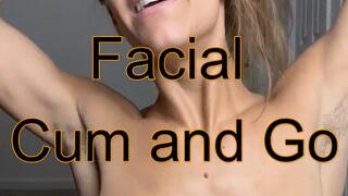 Massive Facial Cum Covered Slut Washes Up Your Cum
