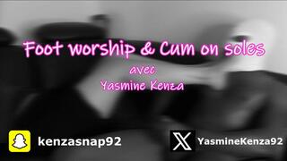 YASMINE KENZA - FOOT WORSHIP & CUM ON SOLES : J'ai juste perdu le contrôle