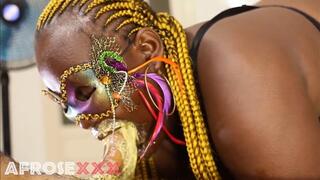 Lizzy Pukey being nasty throwing up on fat cock ebony pukejob