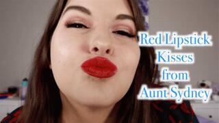Red Lipstick Kisses from Aunt Sydney - A lipstick fetish scene featuring: red lipstick, doting, POV kissing, taboo, and older woman - 1080 Mp4