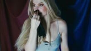 Hanna's Messy Wet Sneezes into Black Rag 720p