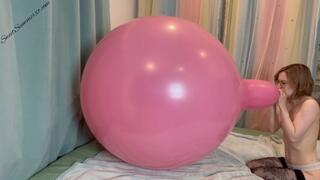 Blow to Pop 36 inch Pink Tuftex Balloon