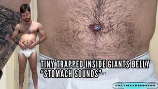 Tiny trapped inside giants belly button “stomach sounds”