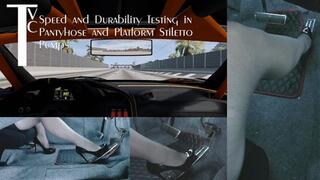 Speed and Durability Testing in Pantyhose and Platform Stiletto Pumps (mp4 1080p)