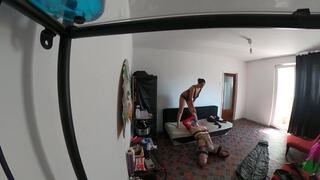 Mistress Roberta and Faith - CBT and humiliation in pantyhose