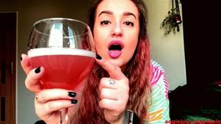 Birthday burp at the hotel