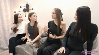 BEATRICE, DORI, IRIS and JENNY - We want to test a new whore! (4K)