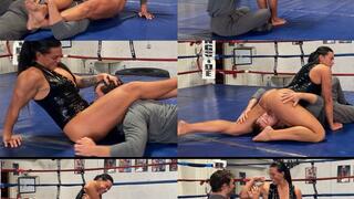 Headscissor Knock Out! - Roleplay - Sensual Femdom - Face Sitting - Ass Smothering - Mixed Wrestling - Muscular Wrestler