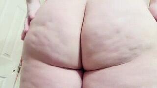 Fat Ass in Cheetah Capri Pants