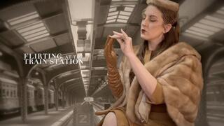 FLIRTING at the TRAIN STATION