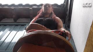 Karin Destroys Red Car In Parking