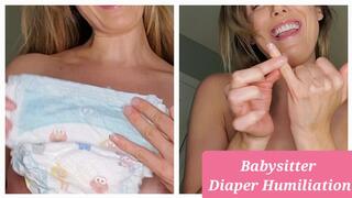 Babysitter Diaper Humiliation ABDL SPH POV