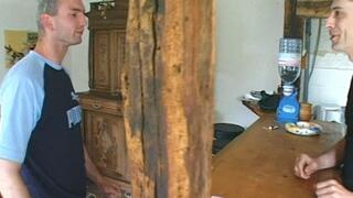 TWO COCKS FOR THE HAIRY MAID’S HOLES