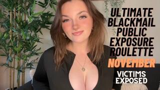 Blackmail Roulette Public Exposure Game - November Victims Exposed