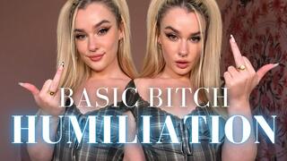 Basic Bitch Middle Finger Worship & Humiliation