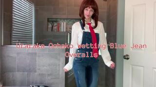 Uraraka Ochako Wetting Her Blue Jean Overalls SD