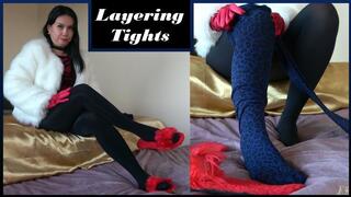 Layers my Tights and Fluffy Slipper Show - 4K