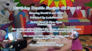 Birthday Double Footjob 4K Part 2