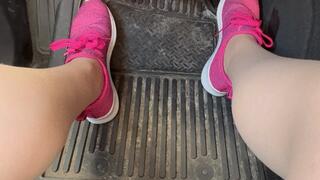 Trixie Love Pedal Pumping in Hot Pink Sneakers