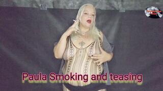 Paula Smoking and teasing - PSS013