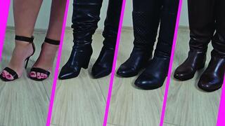 Toe Tapping in 4 Pairs of Shoes