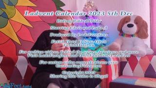 Ladvent Calendar 23 - 5th Dec Riding Ribbed Dildo