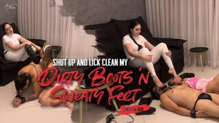 Nara make her slaves worship her feet after equestrian training (1080 EN-sub)