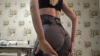 Triggered by my sexy ass in yoga pants! MP4