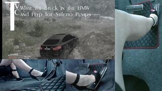 What the Stuck in the BMW and Peep Toe Stiletto Pumps (mp4 1080p)