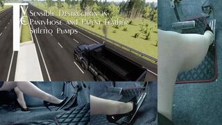 Sensible Destruction in Pantyhose and Patent Leather Stiletto Pumps (mp4 1080p)