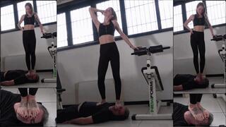 NINA MOROVIC - Your face is my gym carpet - EXTREME face trampling NON STOP