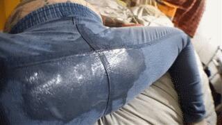 WET COREGASM MARATHON IN BLUE JEANS UNCUT (9 MONTHS PREGNANT) HQ