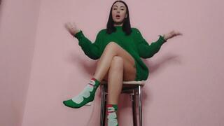 Dicklet teased by Christmas socks