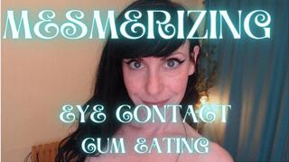 Mesmerizing Eye Contact Cum Eating