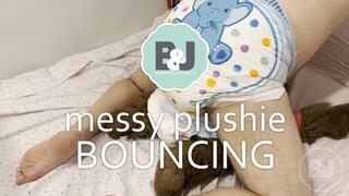 Messy plushie bouncing