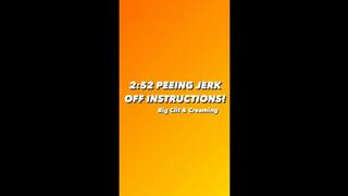 Peeing in Shower - Pussy Creaming - Big Clit - Jerk Off Instructions Talking - Golden Fluid Liquid Peehole Cum