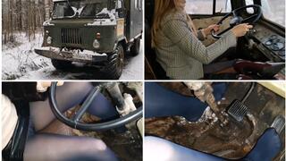 EXCLUSIVE PREMIERE: GAZ 66 monster truck hard revving and driving