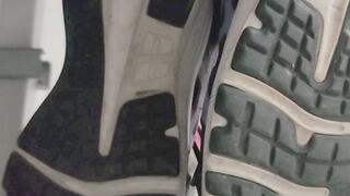 Soles in gym changing room