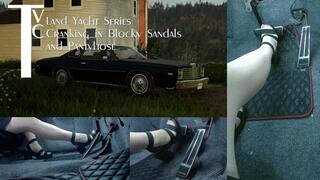 Land Yacht Series: Cranking in Blocky Sandals and Pantyhose (mp4 1080p)
