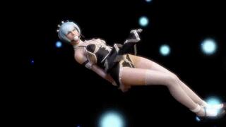 Rem White Nylon Bondage in Dream