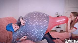 Q912 Mariette btps pink RX24 under Stashia's dress - 1080p