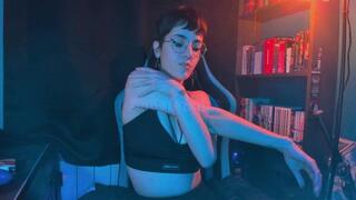 Sucking a cigarette after the workout | Astrid