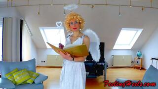 The Blowjob Angel - Episode 2 - Part 1 - HD - REMASTERED - starring Cindy Heely - 1st time on camera! - High Heels Nylons Blowjob - 720p - MP4